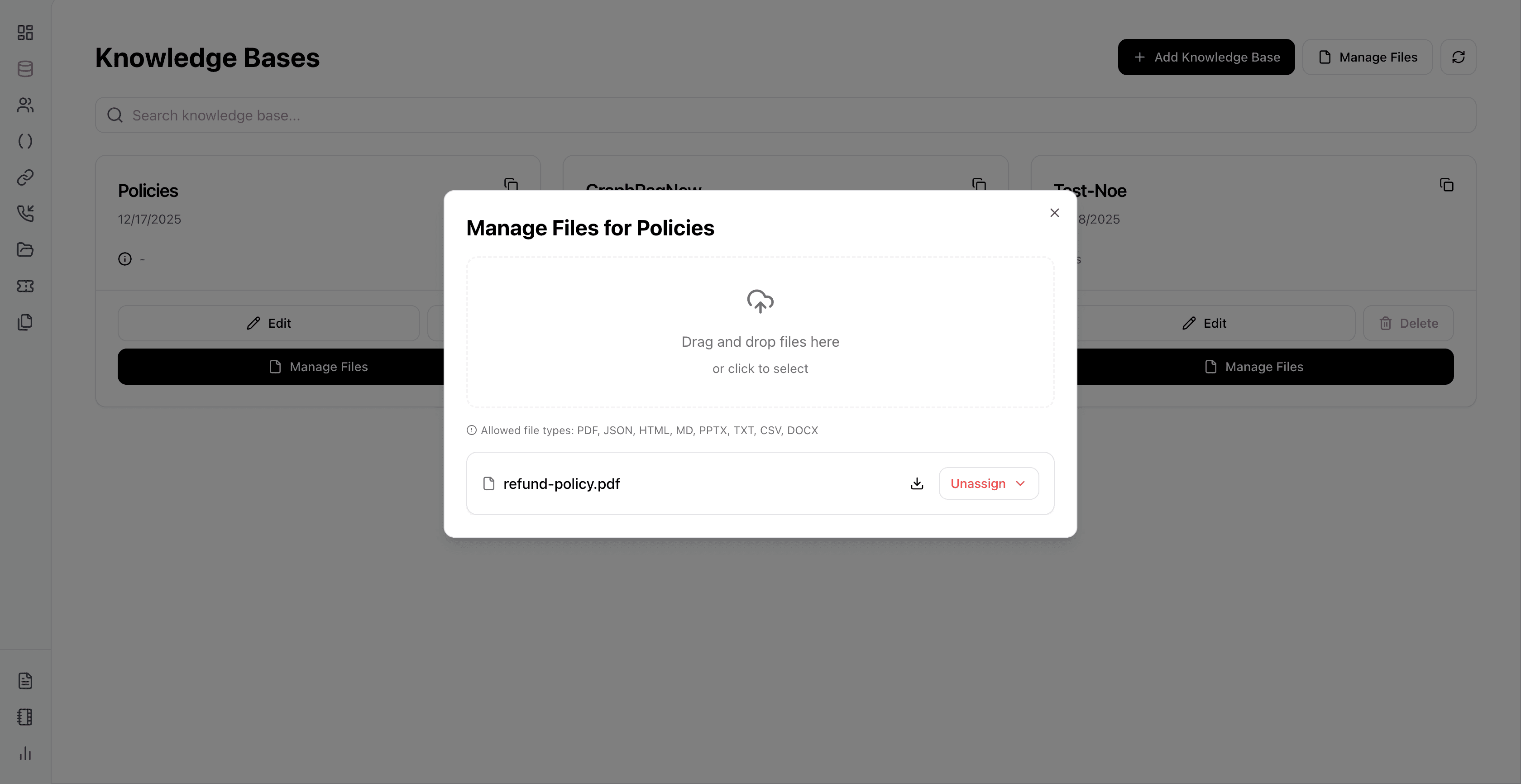 Connect to Knowledge Base